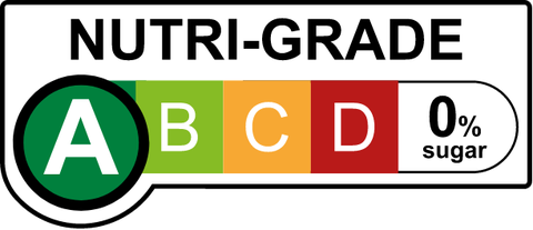 Singapore's Nutri-Grade mark: an A to D scale with the drink's grade highlighted and its sugar content shown beside it